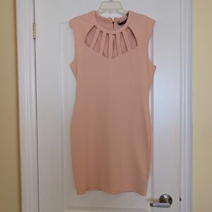 Kardashian Kollection Pink Sleeveless Dress Size Large